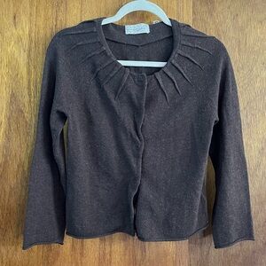 CHARLIE & ROBIN Anthropologie Brown Cardigan Sz S